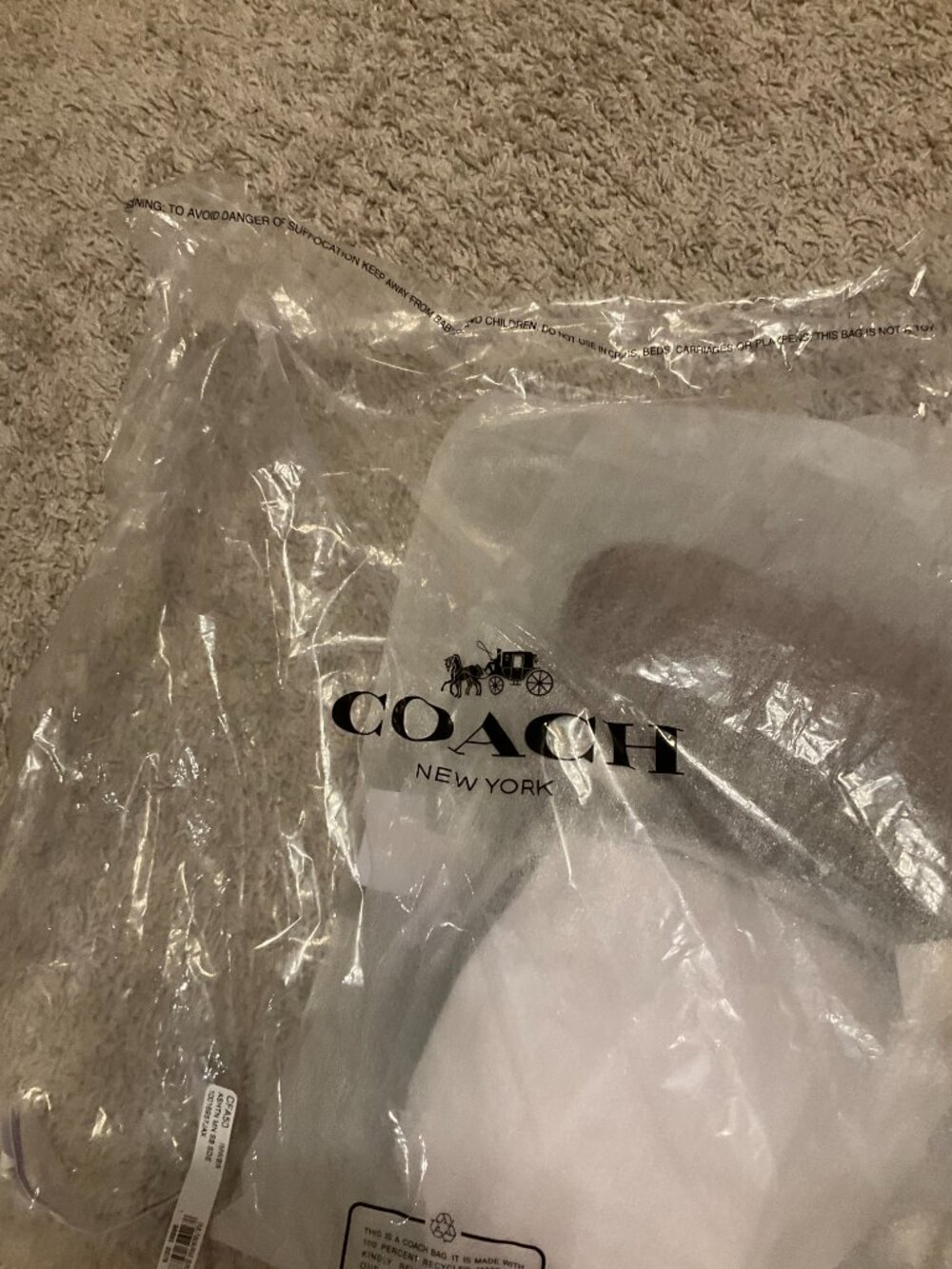 COACH ashton mini shoulder bag. suede/gold /warm brown. item # cfa50. - Picture 10 of 16